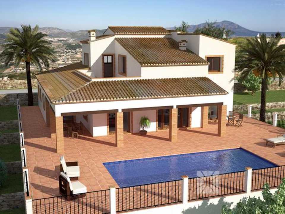<h1> Villa model TENERIFE, villas for sale in Cumbre del Sol Costa Blanca.</h1>