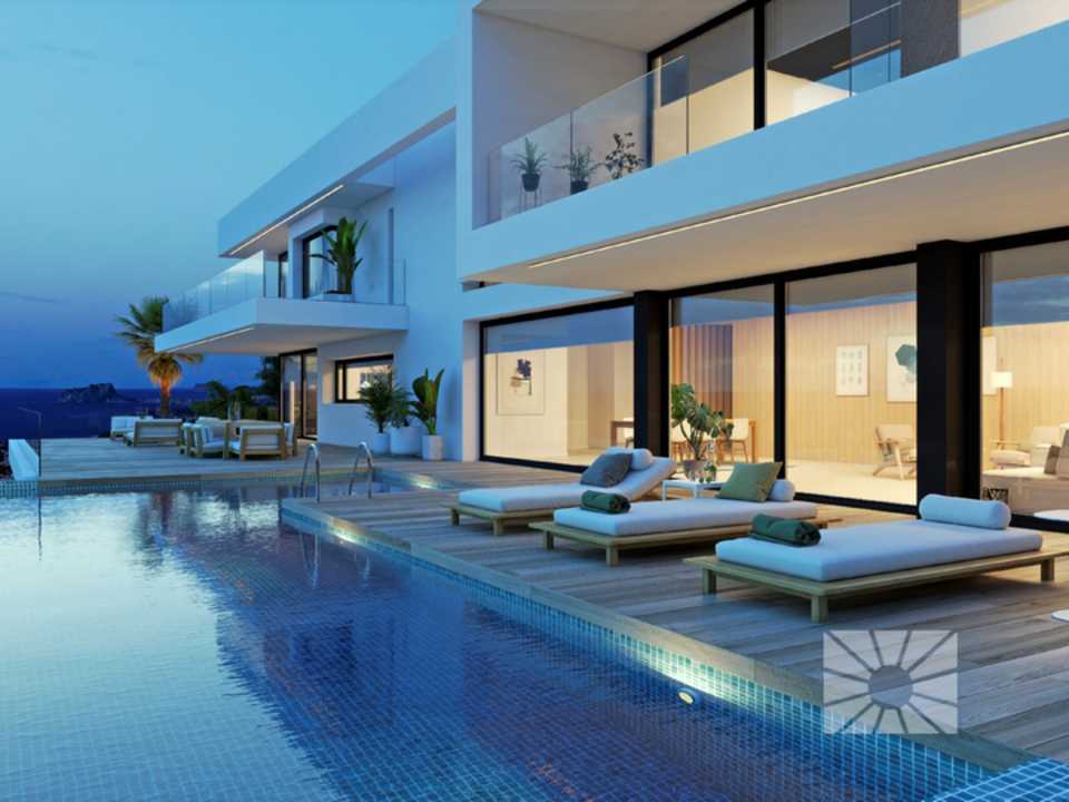 Villa Marblau chalet de lujo moderno en venta en Residencial Jazmines Cumbre del Sol 
