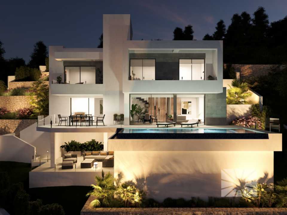  Marketing Exterior Contemporáneo PERSONALIZADA PE058 Villa Indigo- Jazmines Design